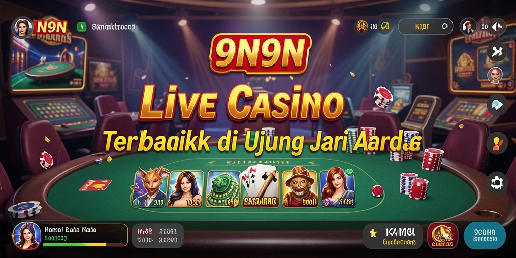 Tampilan permainan Live Casino yang menarik di 9N9N