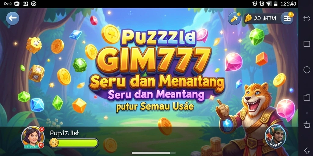 Tampilan gameplay GIM777 yang penuh warna dan menantang.