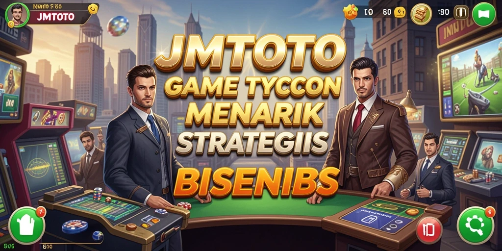 Tampilan gameplay JMTOTO dengan strategi bisnis yang mendebarkan.