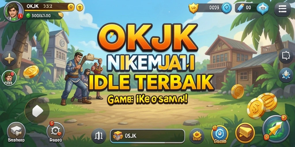 Tampilan gameplay OKJK yang menampilkan aksi Idle yang mengasyikkan.