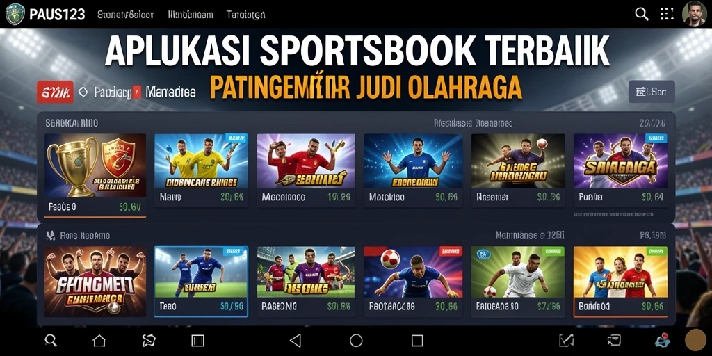 Screenshot PAUS123 menampilkan taruhan langsung dalam pertandingan olahraga.