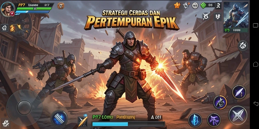Screenshot menampilkan aksi pertempuran epik di PP7.