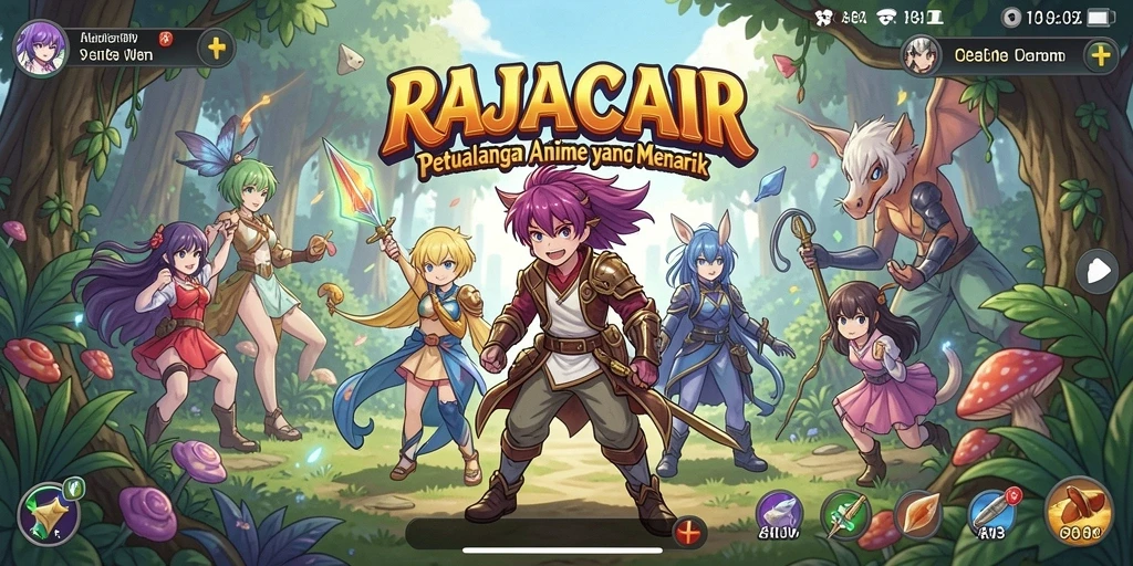 Tampilan visual menarik dari gameplay <strong>RAJACAIR</strong> yang penuh warna.