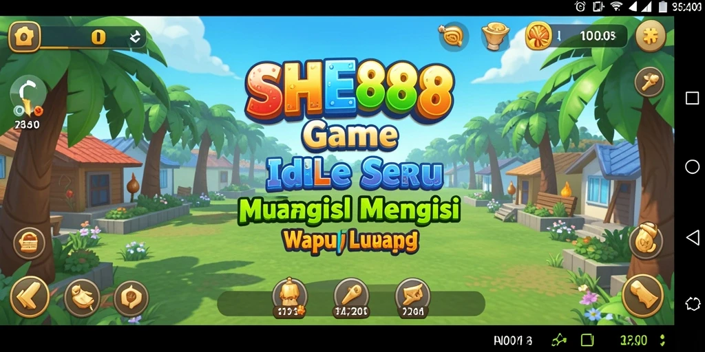 Tampilan gameplay SHE888 dengan fitur Idle yang menarik.