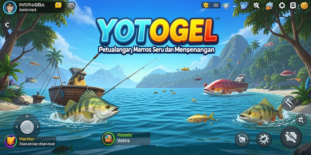 Screenshot gameplay YOTOGEL menampilkan keseruan memancing yang mendebarkan.