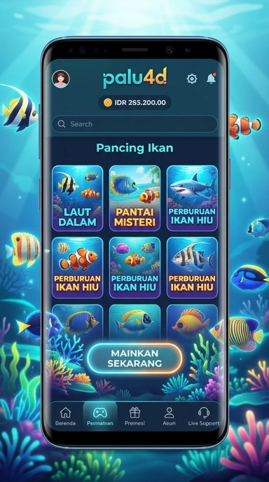 Halaman katalog aplikasi palu4d yang menampilkan berbagai pilihan menarik.